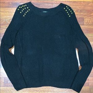 Express gold studded sweater
